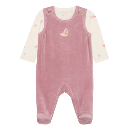 Blå   Babysett Body og Sparkebukse Velour Lilas   62