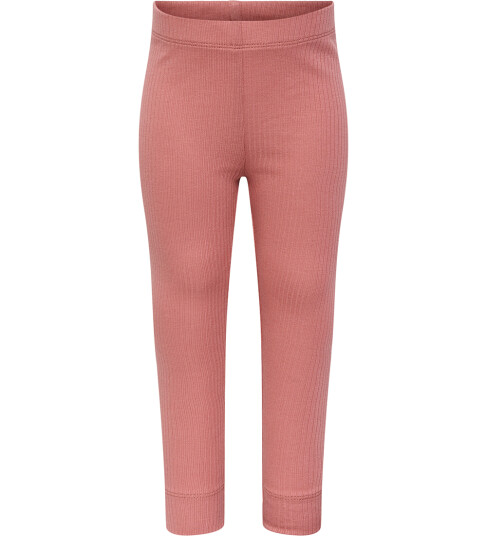 Hummel Leggings Rib hmlRene Dusty Rose 1½ år 86 Leggings Rosa