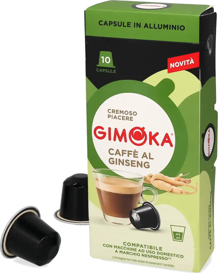 Gimoka | Ginseng kaffe 10 kapsler til Nespresso®