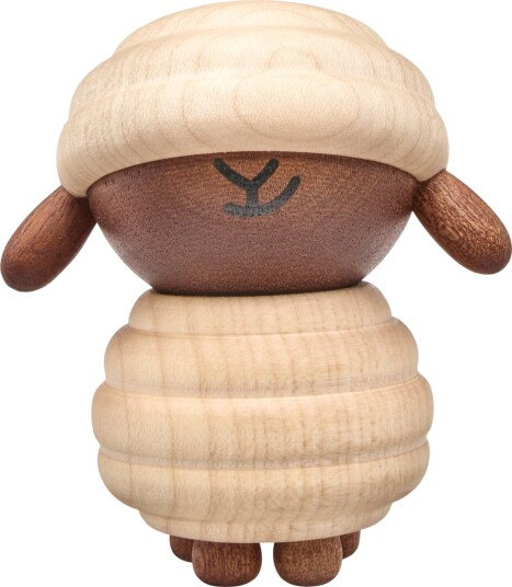 FableWood Ulla Trefigur for Dekorasjon - Sau 8 cm i Lønn/Sapele