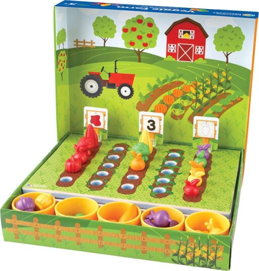 Learning Resources LER 5553 Grønnsaksbondegård Læringssett 3 År+