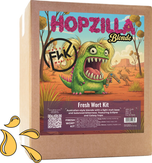Fwk FWK HopZilla Blonde Fresh Wort Kit Australsk blonde med Eclipse & Galaxy