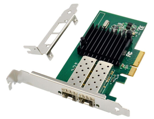 MicroConnect nettverksadapter - PCIe 2.1 - Gigabit SFP+ x 2