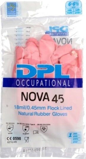Latexhandske Dpl Nova 45 6 Pink Latex
