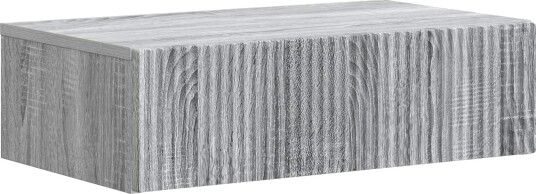 vidaXL Vegghengt Sidebord Grå sonoma 59 x 34,5 x 17 cm Konstruert tre
