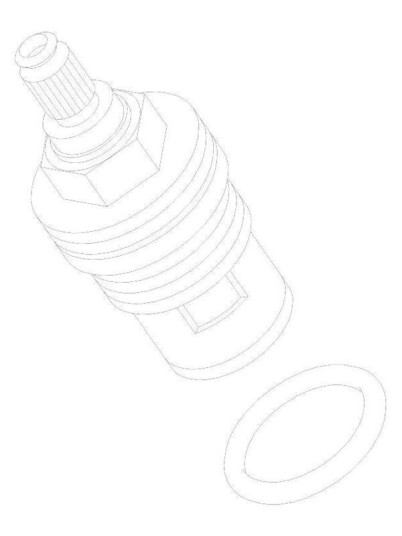 Damixa Regulering Enhet for Vannarmatur - Messing 30mm Damixa Regulering Enhet for Vannarmatur - Messing 30mm