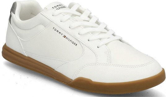 Tommy Hilfiger Low Pro Cupsole Perf Leather - ECRU UNIVERSAL GREY - 43