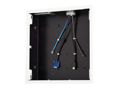 Chief Proximity In-Wall Storage Box with White Flange - White lagringsboks - for flatpanel / AV-system - hvit Chief Proximity In-Wall Storage Box with White Flange - White lagringsboks - for flatpanel / AV-system - hvit