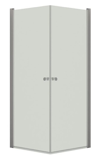 Dansani Match A+A Dusjhjørne Rett Sateng / 80x80cm Klart Glass