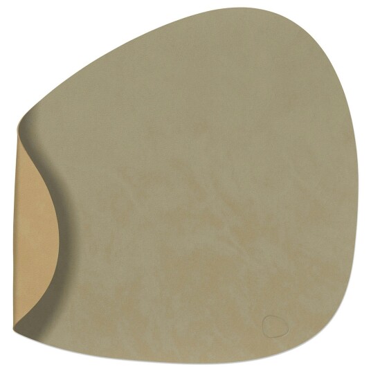 Lind Dna Curve L Vendbar Bordmatte 37x44 cm Herbal Dust/Khaki