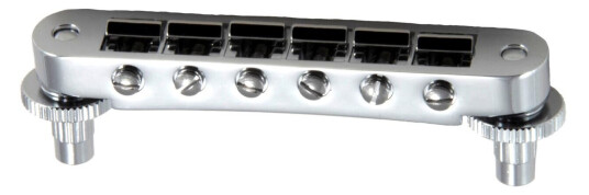 Grover 521c Tune-O-Matic Guitar Bridge Unnotched - Chrome