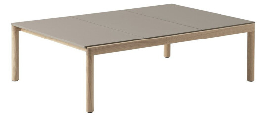 Muuto Couple 3 Plain salongbord 120 x 84 x 35 cm Taupe-oak