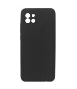 eSTUFF - Baksidedeksel for mobiltelefon - silikon - svart - for Samsung Galaxy A03