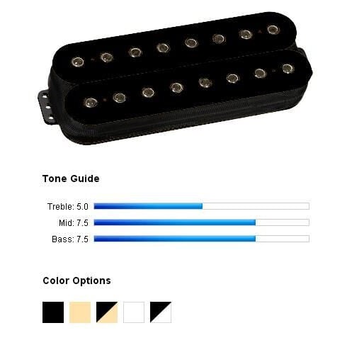 Dimarzio Dp812bk Pickup Humbucker Super Distortion-8 Svart