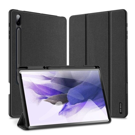 Dux Ducis Samsung Galaxy Tab S7 FE Flip Deksel - DUX DUCIS DOMO Series - Svart