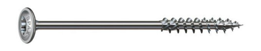 SPAX 0251010802005 Treskrue 8 mm, skivehode, wirox 8 x 200 mm, 50-pakning