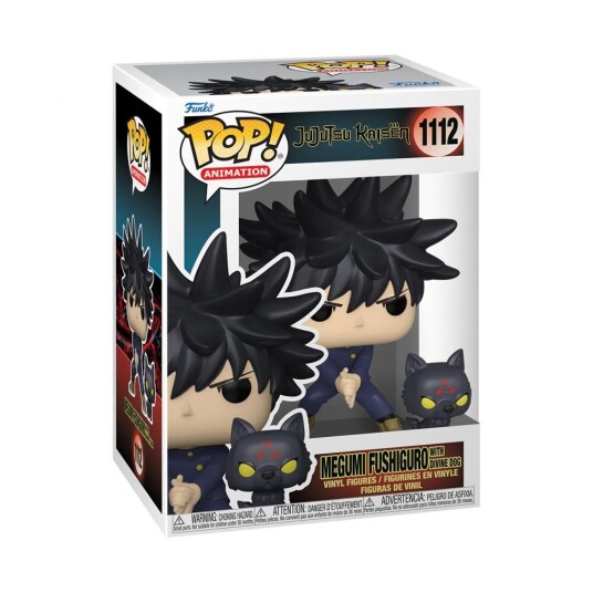 Funko Jujutsu Kaisen Megumi Fushiguro with Dog Pop! Vinyl Figure 1112