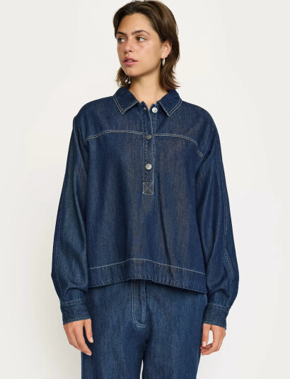 Soft Rebels Srportia Blouse - Navy - XXL Soft Rebels Srportia Blouse - Navy - XXL