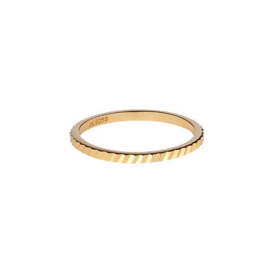 Jane Kønig Small Reflection Blank Ring 18 kt. Gullbelagt sølv SRR01-G-AW2000_56 - Dame - 925 sterling silver