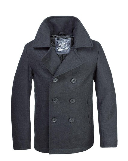 Brandit Pea Coat Skipper jacka Svart