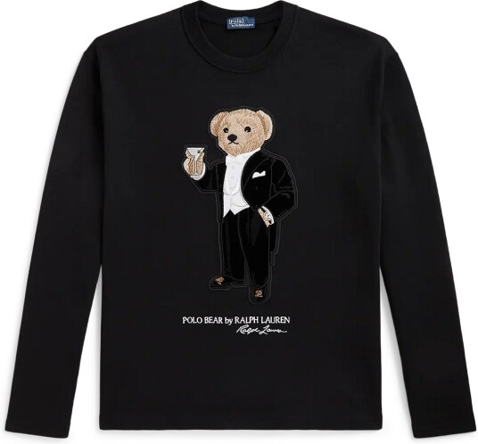 Polo Ralph Lauren Martini Polo Bear Cotton Jersey Tee POLO BLACK L