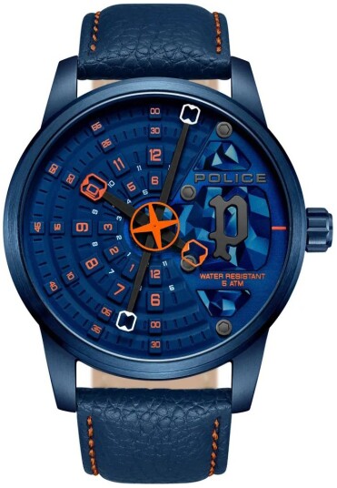 Police Herreklokke PEWJA0022102 Avondale Blå/Lær Ø46 mm Police Herreklokke PEWJA0022102 Avondale Blå/Lær Ø46 mm