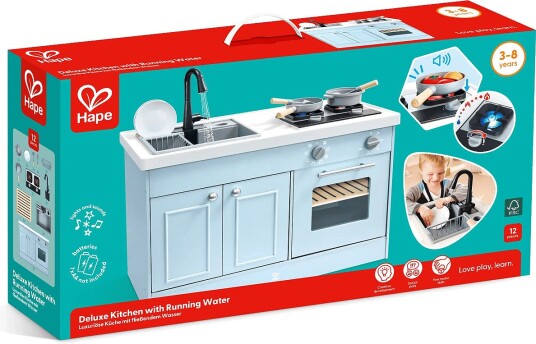 Hape Hape Deluxe Kitchen With Running Water - MULTI - One Size
