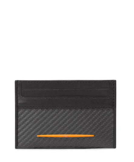 Tumi McLaren Slim Card Case Carbon/Papaya
