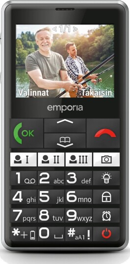 Emporia PURE-LTE Mobiltelefon Svart