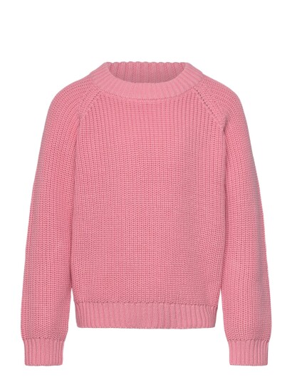 Copenhagen Colors Knitted Classic Rib Blouse Pink 128