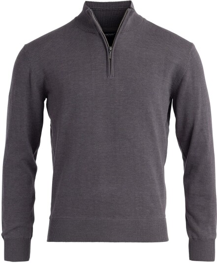 Abacus M Louth Knitted Windstopper Grå Golfgenser herre 670 Dk.Greymelange Small