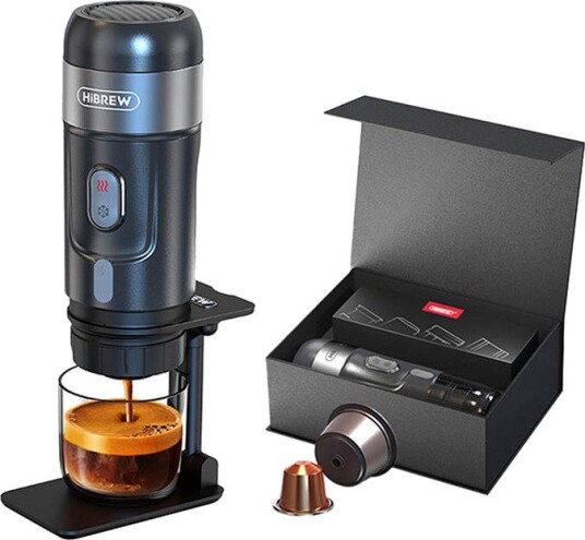 HiBREW H4A Bærbar 3-i-1 Kaffemaskin - 80W (1 kopp) HiBREW H4A Bærbar 3-i-1 Kaffemaskin - 80W (1 kopp)