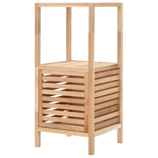 vidaXL Oppbevaringshylle for bad heltre valnøtt 39,5x35,5x86 cm