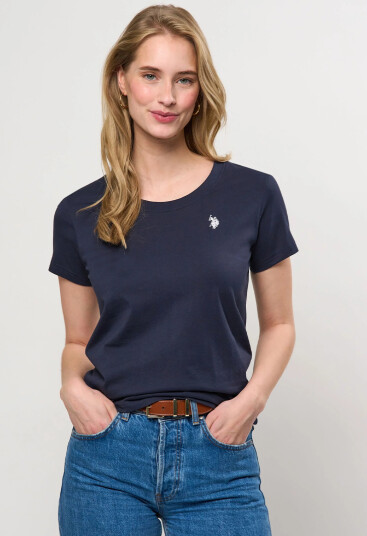 U.S. Polo Assn. Amy O-Neck Tee Blå XL