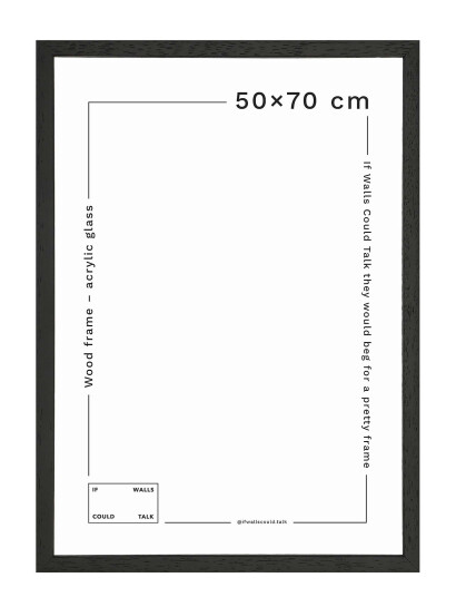 If Walls Could Talk Iwct Frame Acrylic Glass Black 50X70CM If Walls Could Talk Iwct Frame Acrylic Glass Black 50X70CM