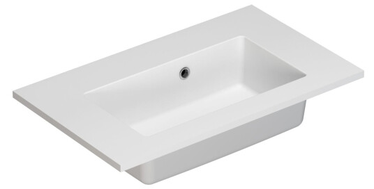 Dansani Mini Minore Komposittservant 60,2x35,5 cm, u/blanderhull, Hvit Matt