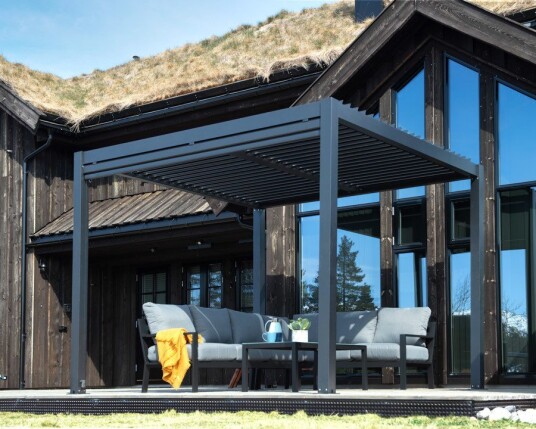 Pergola Skagen 3 x 3 m - sort 	ARG-PG05/B
