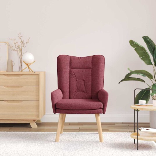 Avslappende stol Vinrød 63 x 67 x 94 cm stoff Avslappende stol Vinrød 63 x 67 x 94 cm stoff