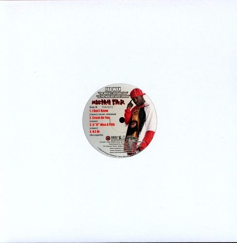 Mistah F.a.b. Super Sic Wit It & I Don't Know LP/Vinyl