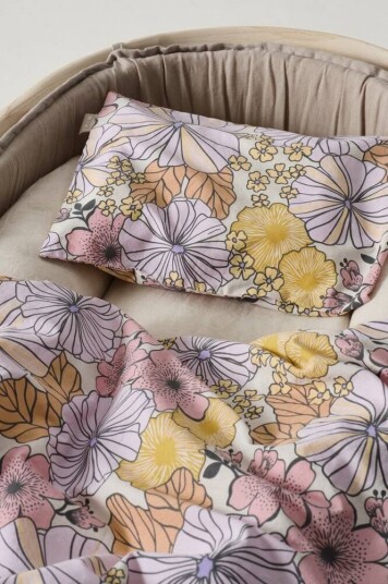FIORI BABY dynetrekksett tralle/vogn Rosa/multi 70X80