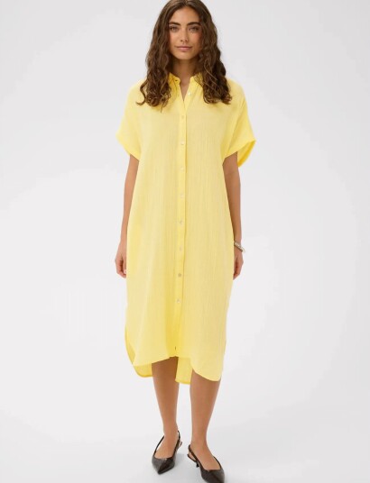 Culture Cuelina Kaftan Dress Yellow L Culture Cuelina Kaftan Dress Yellow L