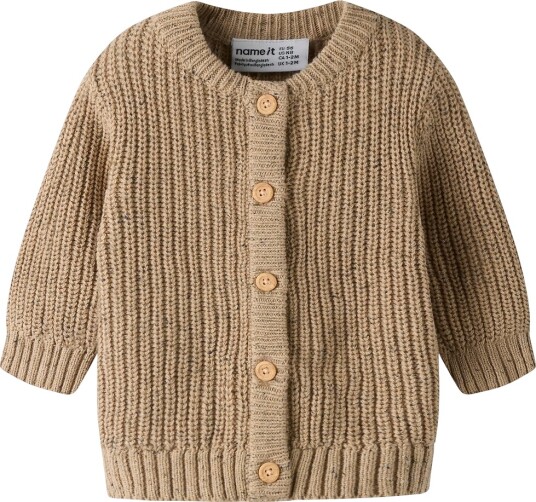 Name It Cardigan Strikk NbmNorman Sesam Name It 50 Cardigan Beige Brun