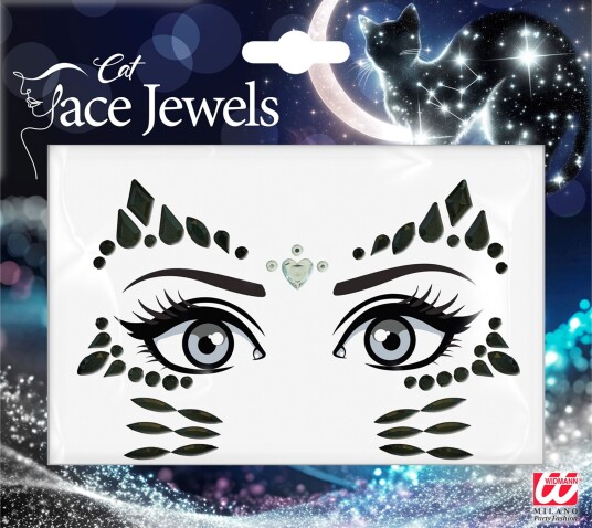 Widmann Face Jewels Katt for Barn 15591