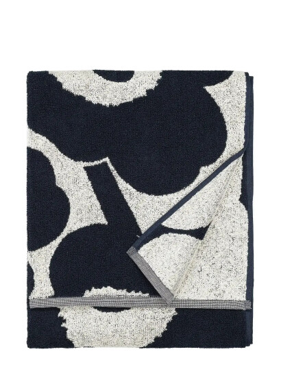 Marimekko Home Unikko Bath Towel 70X150 Cm - Navy - 70X 150CM