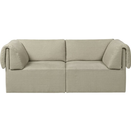 Gubi Wonder Sofa 2 Seters PG2 Bel Lino G077/13 FC