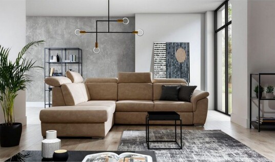 Seksjon Eltap Loreto 260x210x102 cm Dora 21 Beige Venstre