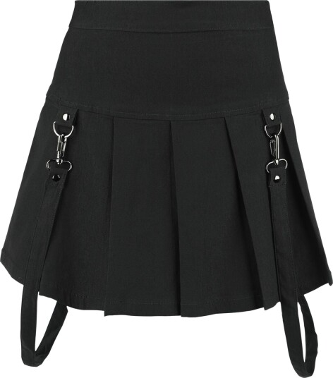 KIHILIST by KILLSTAR Goth Kort skjørt Merely A Madness Mini Skirt S til XXL Damer svart