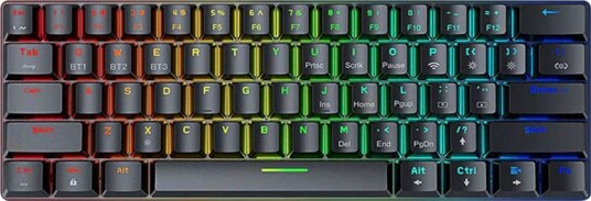 BlitzWolf BW-KB0 Trådløst Mekanisk Tastatur med RGB Røde Brytere Svart BlitzWolf BW-KB0 Trådløst Mekanisk Tastatur med RGB Røde Brytere Svart