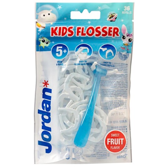 Jordan Easy Clean Kids tanntråd for barn RØD Jordan Easy Clean Kids tanntråd for barn RØD