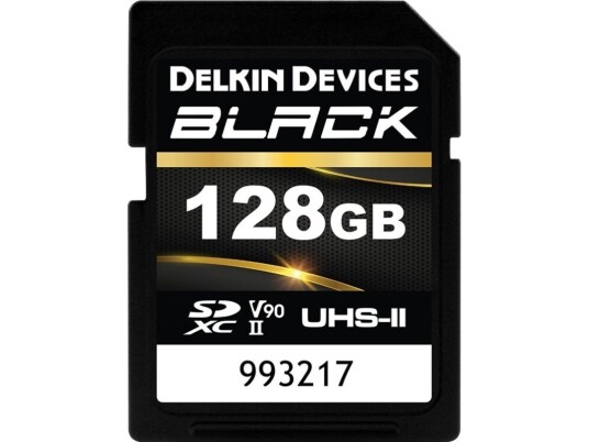 Delkin Sdxc Black Rugged Uhs-Ii V90 U3 C10 R300/W250 128Gb 128Gb Sdxc Uhs-Ii Memory Card